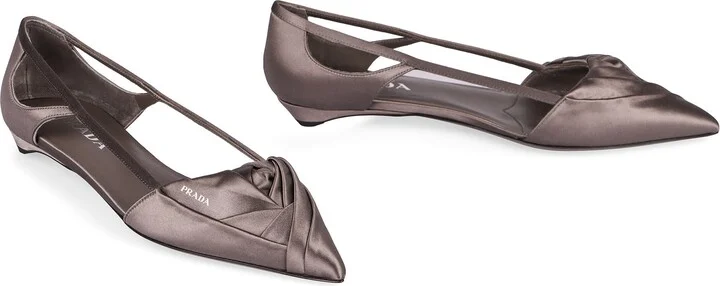 Prada Satin Ballet Flats - Image 3