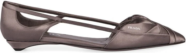 Prada Satin Ballet Flats