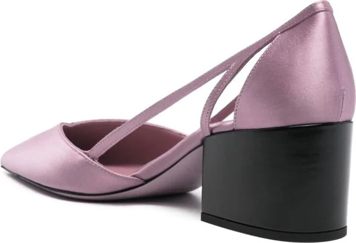 Prada Satin Cut-Out Pumps - Image 3