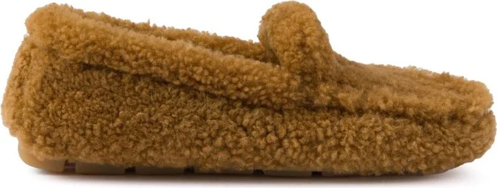Prada Shearling Driving Shoes