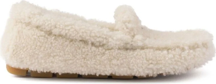 Prada Shearling Driving Shoes