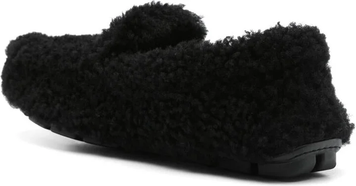 Prada Shearling Loafers - Image 3