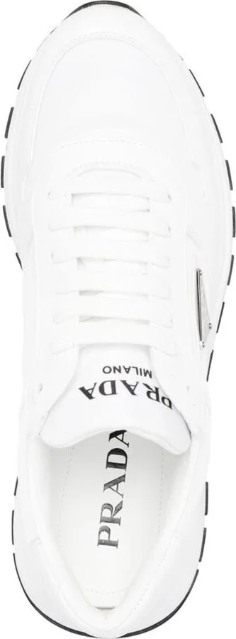 Prada Side Logo-Plaque Low-Top Sneakers - Image 4