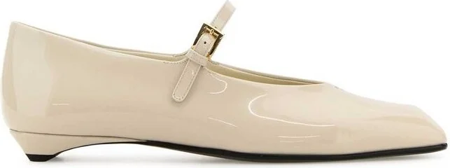 Prada Square-Toe Ballet Flats