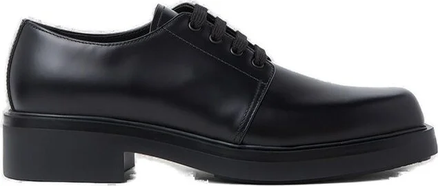 Prada Square-Toe Derby Shoes