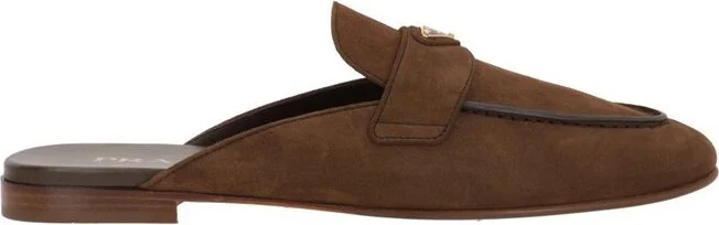 Prada Square-Toe Slip-On Mules