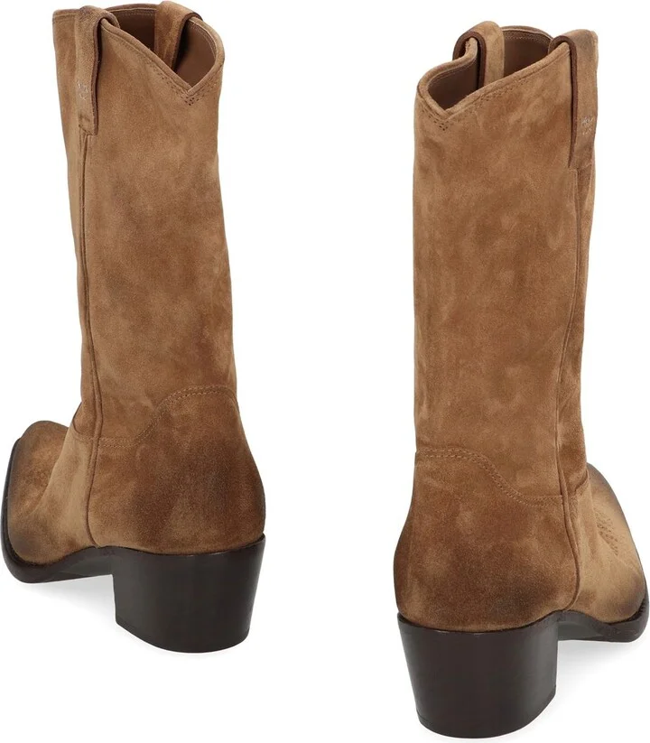 Prada Suede Ankle Boots - Image 4