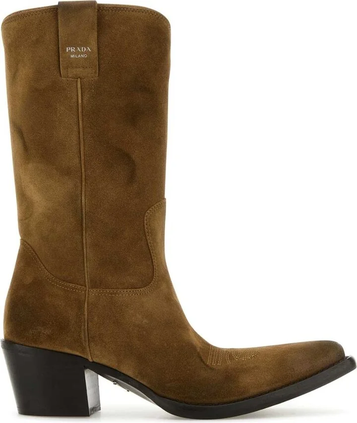 Prada Suede Ankle Boots