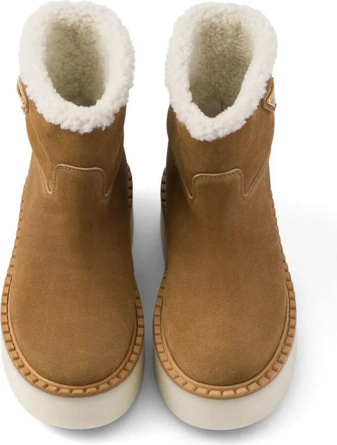 Prada Suede Booties - Image 4