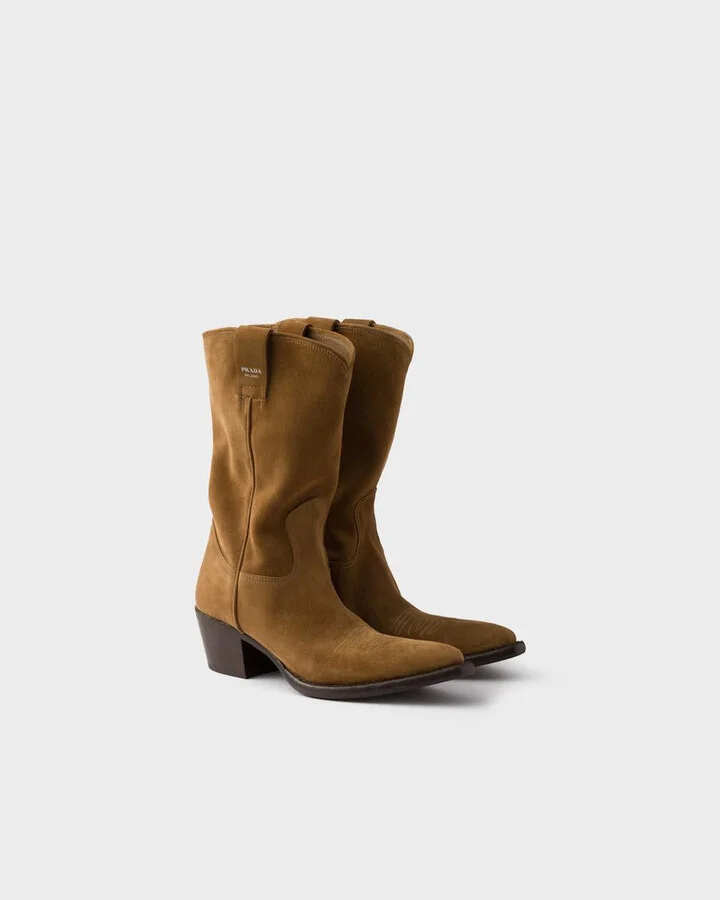 Prada Suede Boots - Image 5