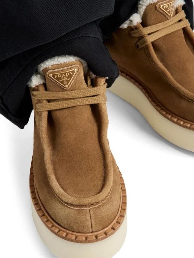 Prada Suede Chukka Boots - Image 7