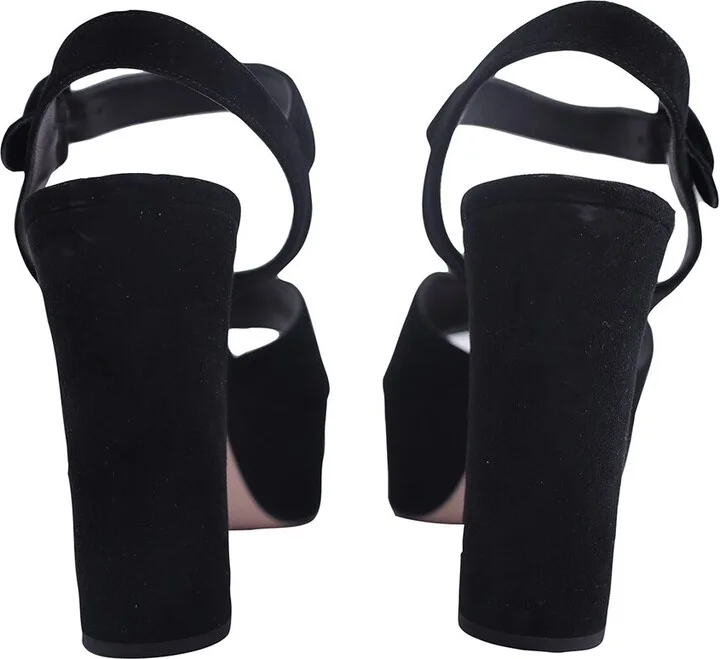 Prada Suede Donna Platform Heel (Authentic Pre-Loved) - Image 2