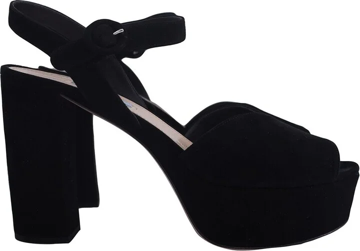 Prada Suede Donna Platform Heel (Authentic Pre-Loved)