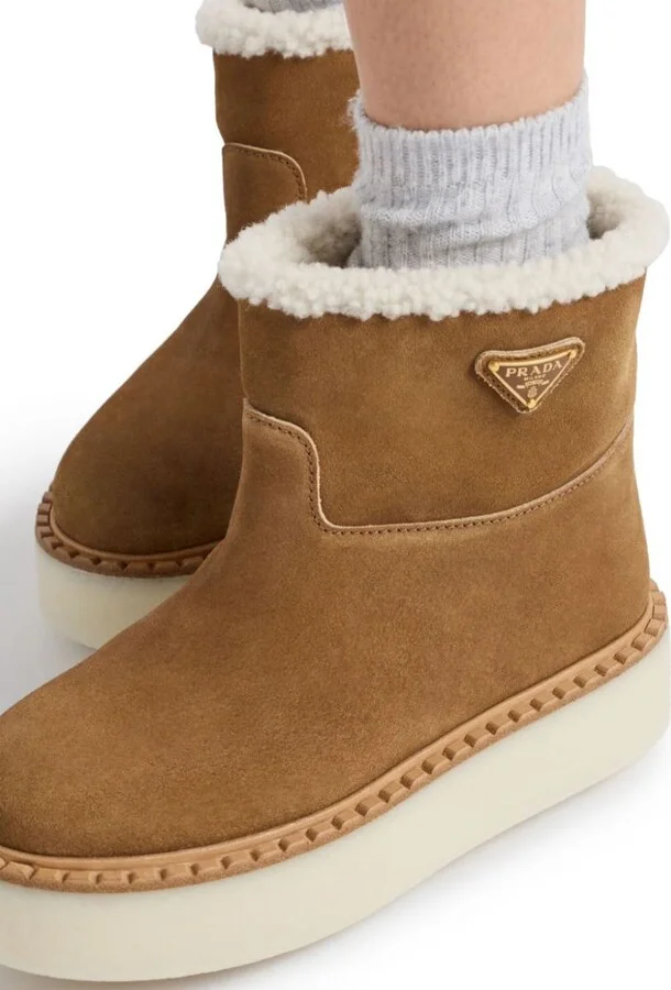 Prada Suede Leather Ankle Boots - Image 2