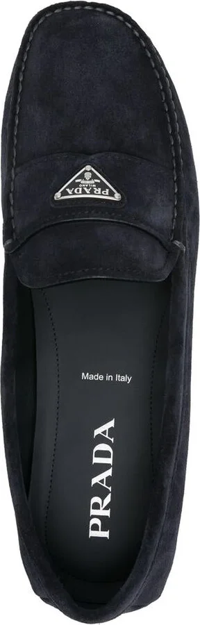 Prada Suede Leather Driver Loafers Shoes - Image 4