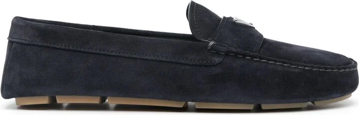 Prada Suede Leather Driver Loafers Shoes