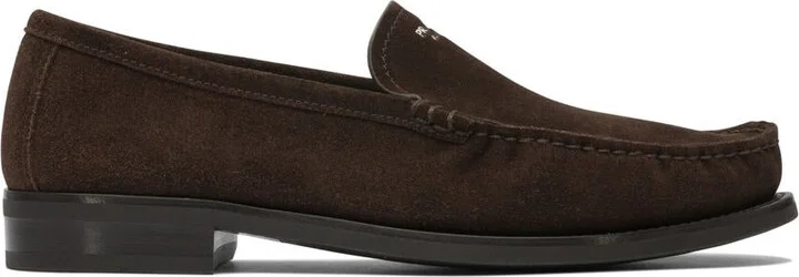Prada Suede Leather Loafers