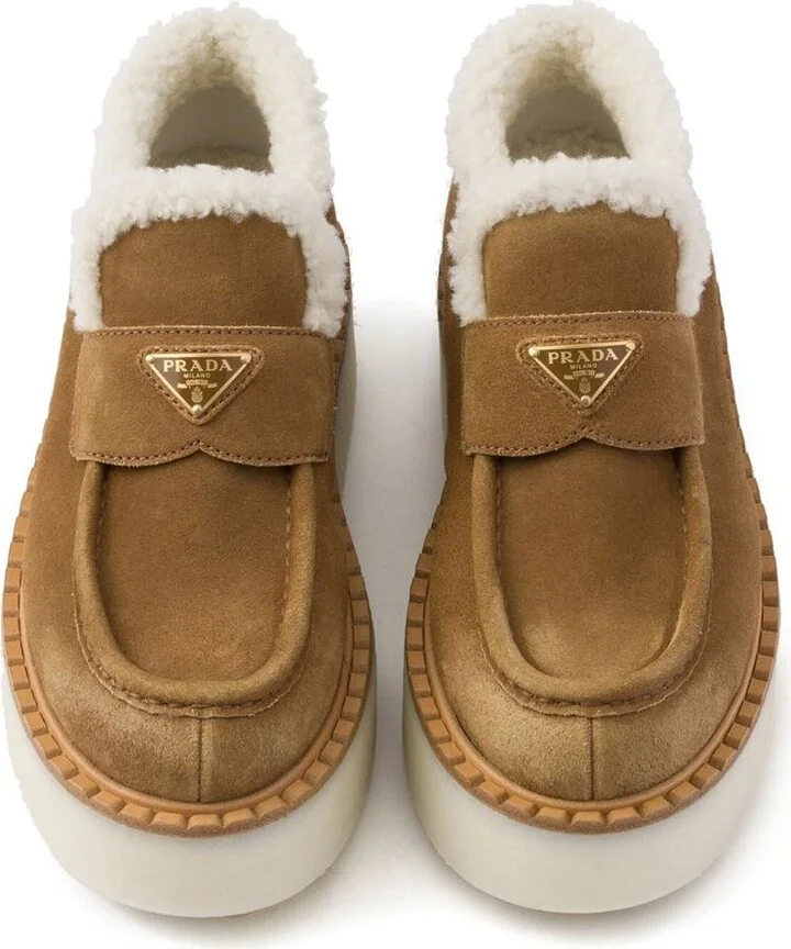 Prada Suede Loafers - Image 4