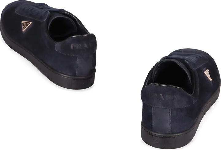 Prada Suede Low-Top Sneakers - Image 4