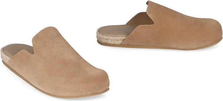 Prada Suede Mules - Image 3