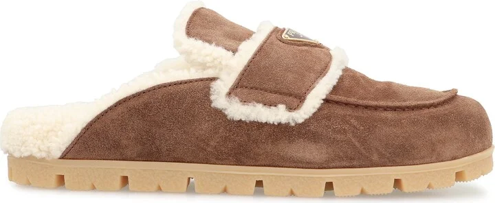 Prada Suede Mules - Image 2