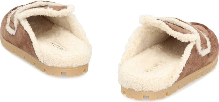 Prada Suede Mules - Image 4