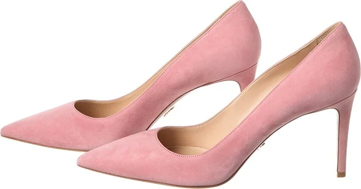 Prada Suede Pointy-Toe Pump (Authentic Pre-Loved) - Image 2