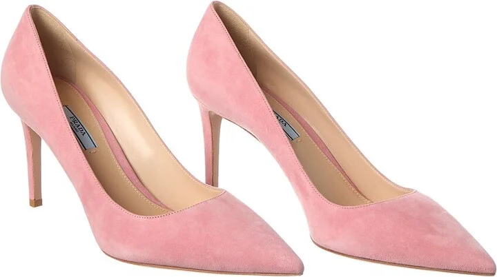 Prada Suede Pointy-Toe Pump (Authentic Pre-Loved)