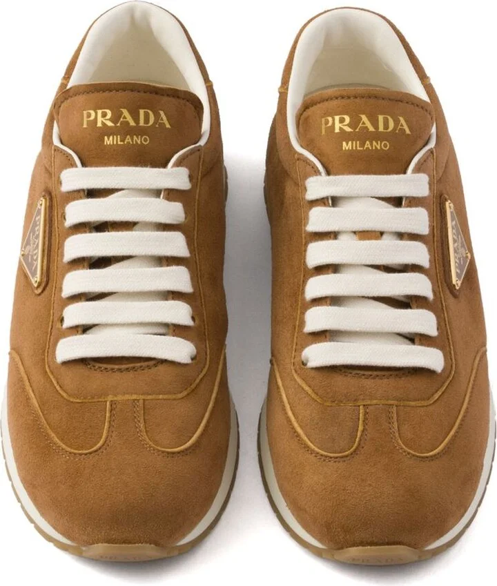 Prada Suede Running Sneakers - Image 4