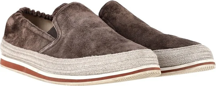Prada Suede Sport Espadrille Sneaker (Authentic Pre-Loved)