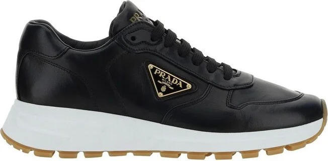 Prada Triangle-Logo Lace-Up Sneakers