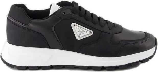 Prada Triangle-Logo Lace-Up Sneakers