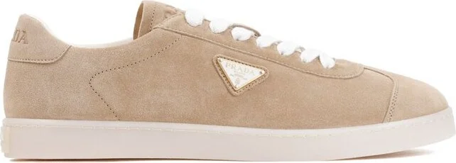 Prada Triangle-Logo Lace-Up Sneakers