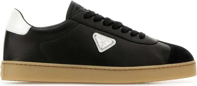 Prada Triangle-Logo Lace-Up Sneakers