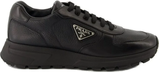 Prada Triangle-Logo Lace-Up Sneakers