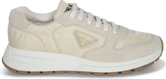 Prada Triangle-Logo Lace-Up Sneakers
