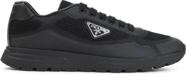 Prada Triangle-Logo Lace-Up Sneakers