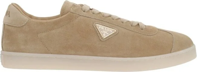Prada Triangle-Logo Lace-Up Sneakers