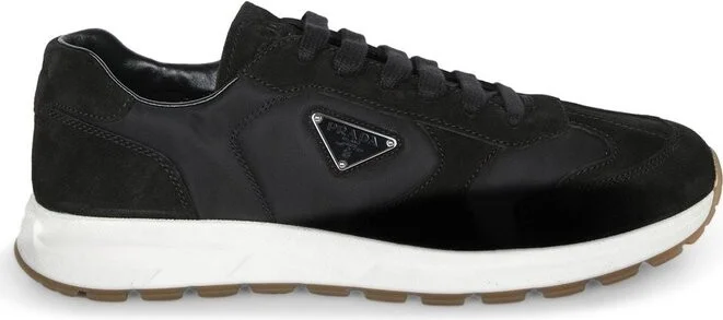 Prada Triangle-Logo Lace-Up Sneakers