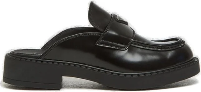 Prada Triangle-Logo Slip-On Loafers