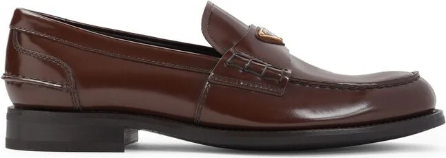 Prada Triangle-Logo Slip-On Loafers