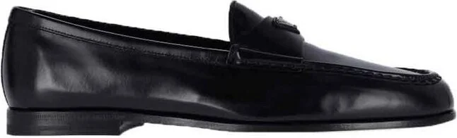 Prada Triangle-Logo Slip-On Loafers