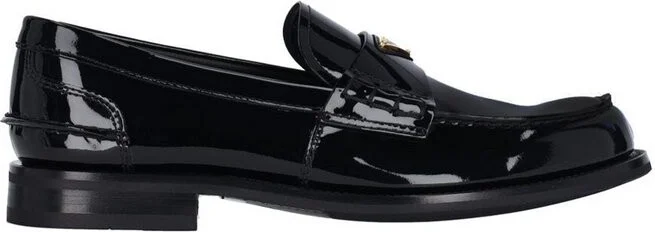 Prada Triangle-Logo Slip-On Loafers