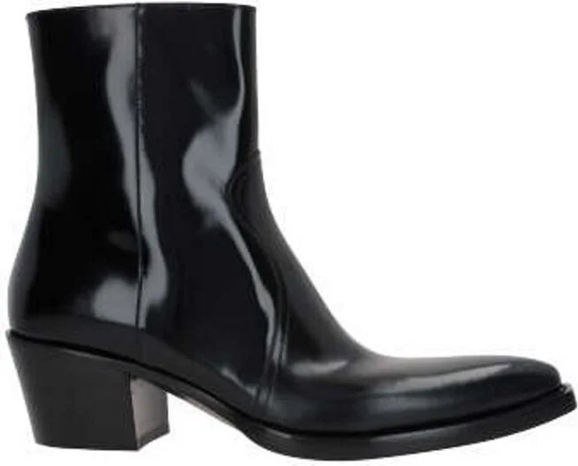 Prada Triangle-Logo Zipped Boots