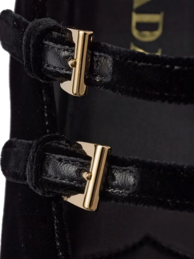 Prada Velvet-Finish Ballerina Shoes - Image 6