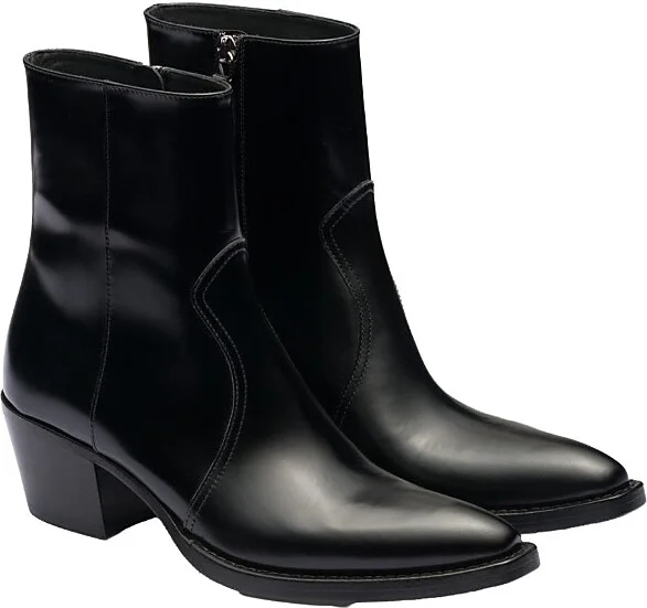 Prada Women's Brushed Leather Camperos Boots