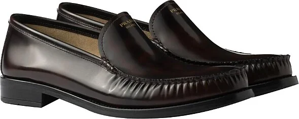 Prada Women's Brushed Leather Loafers