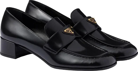 Prada Women's Brushed Leather Loafers
