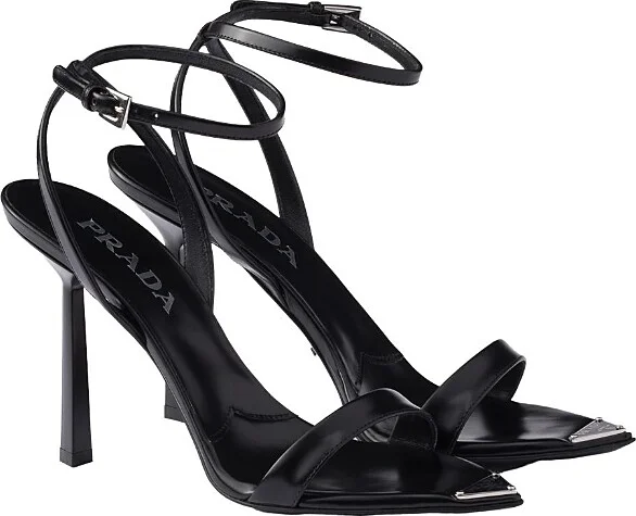 Prada Women's Brushed Leather Sandals
