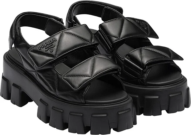Prada Women's Monolith Nappa Leather Sandals